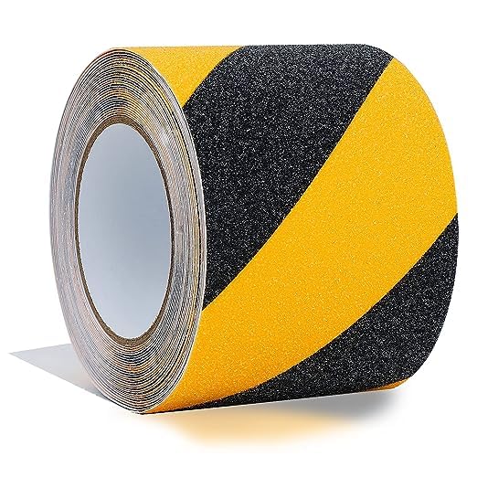ISAN® Anti-Slip/Anti-Skid Yellow Black Striped Traction Tape 96mm (4” Approx.) Width,for Safety/Security of Stairs, Ramps, Slippery/Polished Floor, 1 Pc. (10 Mtr. Length) (B0CHWMSXV6) Amazon Price History, Amazon Price Tracker