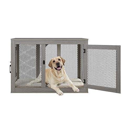 Penn-Plax Modern And Sophisticated Dog Crate – Pet Furniture Designed As An End Table Or Night Stand – Great For Small To Medium Sized Dogs – Beautiful Driftwood Color #TOP2