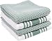 KAF Home Kitchen Towels, Set of 4 Absorbent, Durable and Soft Towels | Perfect for Kitchen Messes and Drying Dishes, 18 x 28 - Inches, Sage