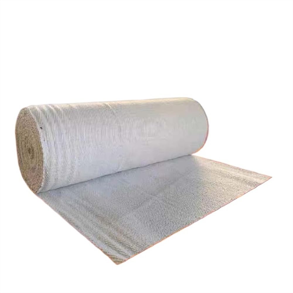 Paño compuesto de fibra de cerámica for horno, tela resistente a altas temperaturas, manta aislante de fuego de fibra de cerámica de 2/3/5/7 mm de espesor(1M X 1.5M X 2MM)