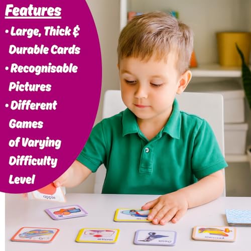 Image of Creative's Let's Learn New Words & Classification | Learning Cards Game for Kids | Name, Classification, Memory, Snap Cards Game | Educational Game for Kids | Ages 3 & Up