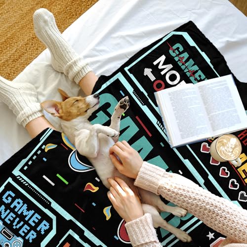 Image of Game Controller Blanket for Boys Men, Soft Cozy Gaming Throw Blanket for Couch Travel, Gamer Gifts for Men Kids Teen Dad Son Boyfriend Birthday Easter Christmas Graduation Room Decor 50x60 Inches