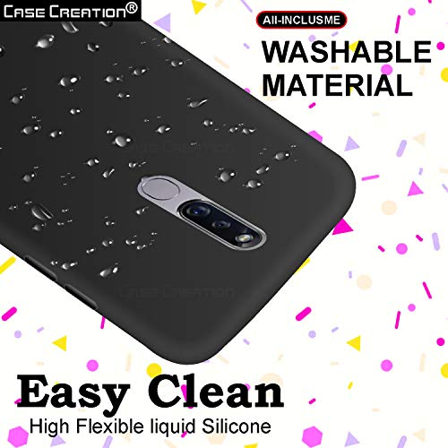 Image of Case Creation Luxurious OG Series for Oppo F11 Pro Case Cover,Anti-Dirty Slim Case Frosted Matte Cute Candy TPU Raised Bezel (Splash of Color) Back Cover for Oppo F11 Pro -Black