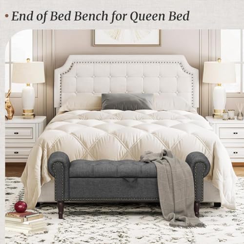 Image of Elegant Couch Luxury Living Room Furniture Upholstery Comfortable Seating Classic Design Neutral Color Palette Home Decor Elegance Inviting Lounge Furniture (Grey)