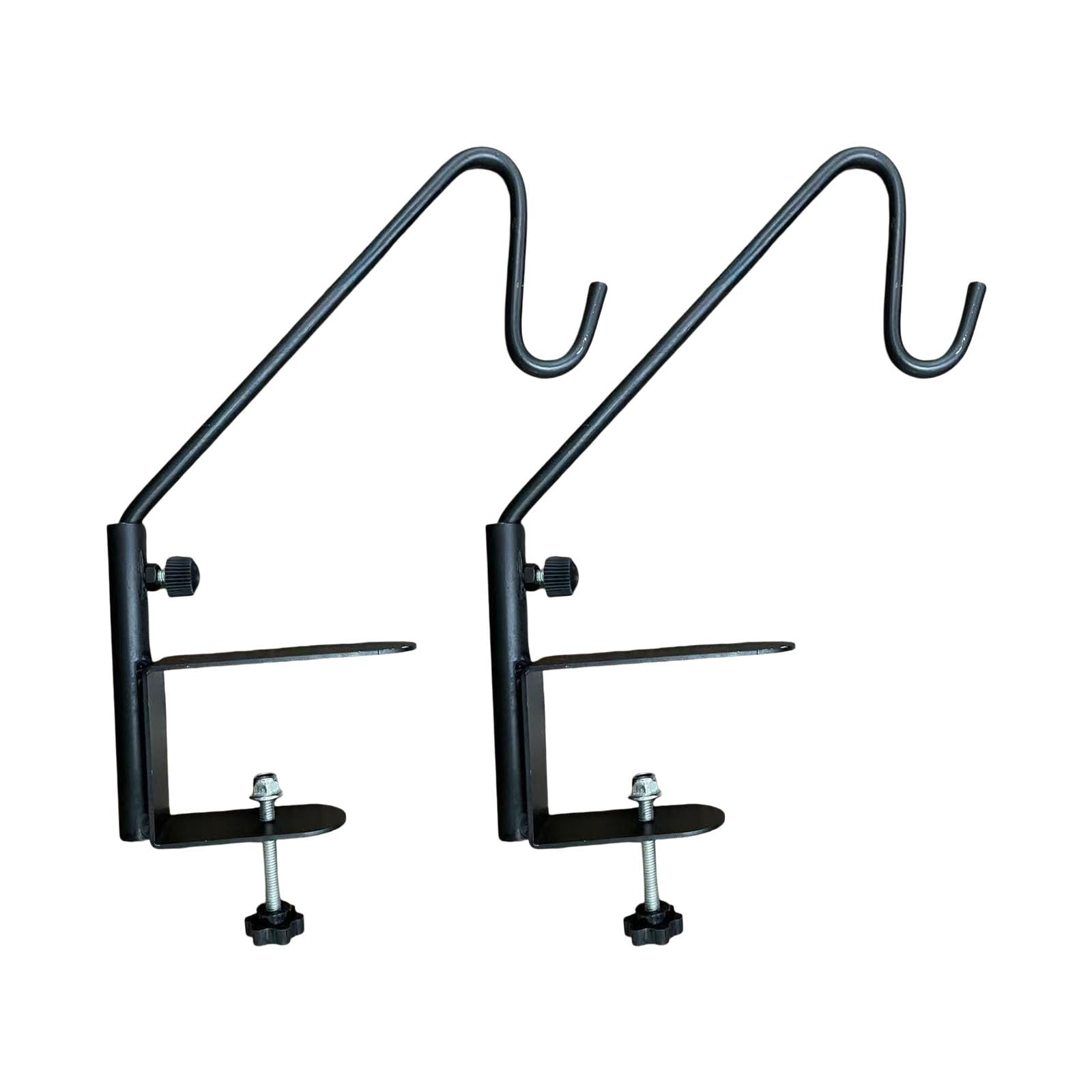 FROMCEO Rotating Deck Railing Hook Systems Strong Metal Railing Mount Hangers for Easy Installation of Bird Feeders & Pan Rustless Bird Supplier Holder