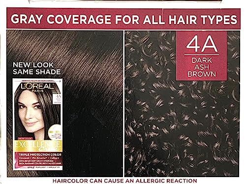 Image of L inchOreal Paris Excellence Creme 4A Dark Ash Brown Cooler Permanent Haircolor