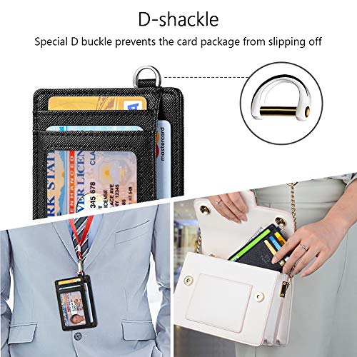 FurArt Slim Minimalist Wallet, Front Pocket Wallets, RFID Blocking, Credit Card Holder for Men & Women-Saffiano Black4