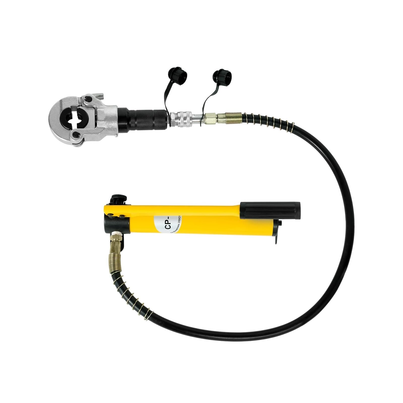 Otenc Giallo Hydraulic Cylinder, 6T Hydraulic Pipe Crimper Crimping Tube Press Clamp Tool V12-28Mm Th16-32Mm Jaws
