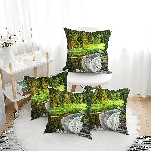 Housse de coussin cascade BAFAFA pour raviver un canapé terne avec douceur 45x45