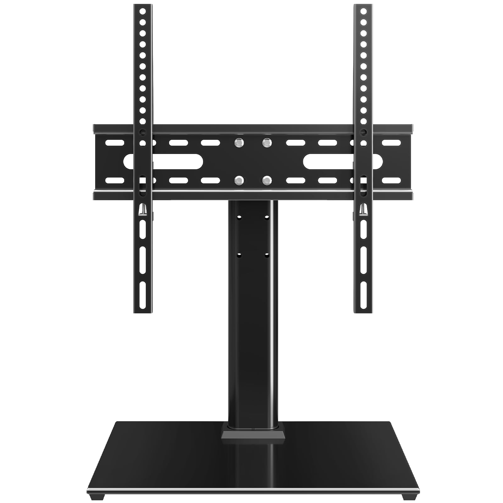 MONTUP Universal TV Stand for 24–60 Inch TV, Height Adjustable Table Top TV Stand Up to 40KG, Pedestal with Bracket Max VESA 400x400mm, EU1335