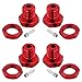 Hobbypark Aluminum 17mm Hex Wheel Hubs & Nuts w/Wrench for 1/10 Scale Traxxas E-Revo, Revo 3.3, E-Maxx, Summit (with Red Adapter)