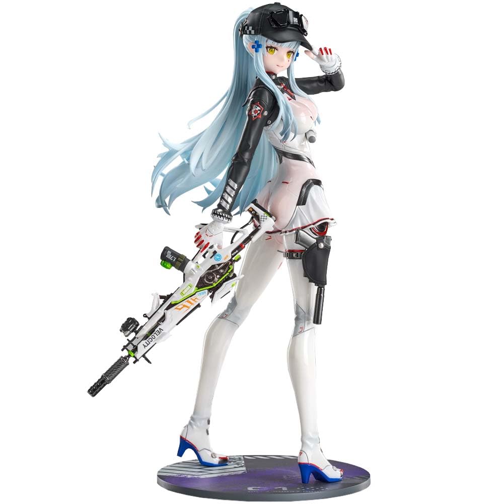 Jiumaocleu Illustration Clukay Original Painting Figure PVC Standing Pose Statue 24CM Racing Suit Style Collections Gifts
