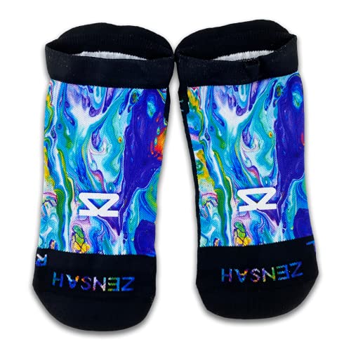 Image of Zensah Limited Edition No-Show Running Socks - Anti-Blister Comfortable Moisture Wicking Sport Socks for Men and Women