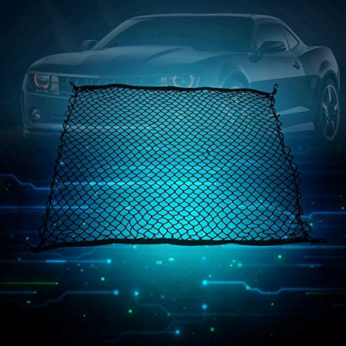 Rede de carga universal para porta-malas de carro, 100 x 100 cm, rede elástica para bagagem, porta-m