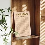 ArtMinder® Man in the Arena Wall Art - Wooden Theodore Roosevelt Motivational Quotes Poster - Motivational Man in the Arena Canvas Gifts for Men, Entrepreneur Office, Home Decor (Birch Wood, 11x17)
