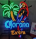 Parrot Lady Luck Metal Frame Neon Sign 42X32CM Real Glass Neon Sign Light for Beer Bar Pub Garage...