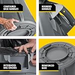 Rubbermaid Commercial Products BRUTE Heavy-Duty Round Trash/Garbage Can, 10-Gallon, Yellow, Outdoor Waste Container for Landscapers/Construction/Restaurants/Back of House/Offices/Warehouses - Image 5