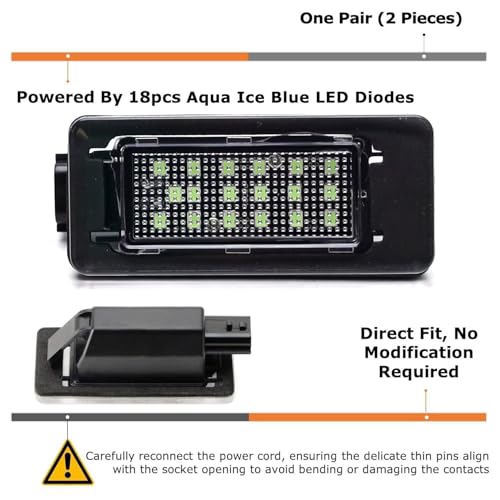 Kit de luz LED azul hielo para placa Nissan 2019 en adelante miniatura 2