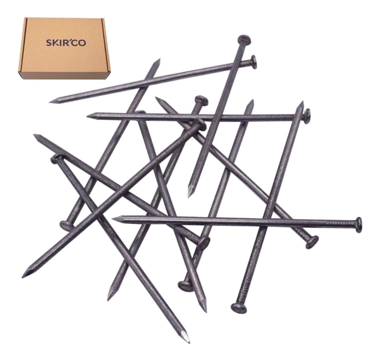 SKIR'CO Chiodi da costruzione in acciaio 5,0 x 150 mm testa piatta rotonda 70 sztuk
