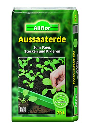 Allflor® Aussaaterde 60 L Anzuchterde Blumenerde Pflanzerde Pflanzen Grow Erde Pikiererde