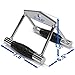 Yes4All Seated Row Double D Handle Cable Attachment – Double D Grip / Double Row Handle for Cable Attachment (Chrome, Rubber)