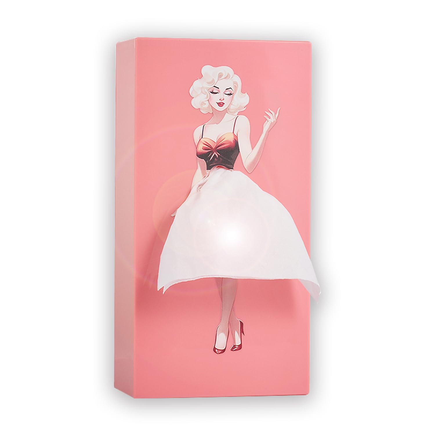Yandlo Creative Tissue Boxes Holder, Lady Skirt Tissue Box Cover, A Funny Vintage Lady Up Dress Design for Facial Tissues, Napkins, Office Countertops Living Room,Bedroom Rectangular Decor