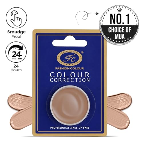 Image of FASHION COLOUR Colour Correction Professional Makeup Base | Full coverage Concealer | Face Makeup | Corrector For Under Eye Dark Circles, Acne & Blemishes | Matte Finish | 3g | G165
