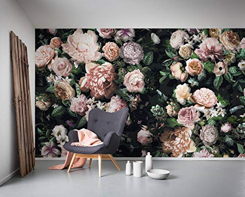 Komar Non-Woven Photo Wallpaper Victoria Black 400 x 250 cm (Width x Height), Colourful
