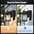 OPAXIS Porch Light with GFCI Outlet, Black Dusk to Dawn Outdoor Wall Light, Exterior Sconce Light Wall Mount, Waterproof Outdoor Garage Lighting Fixtures, Modern Outside Wall Lantern for House, Coach