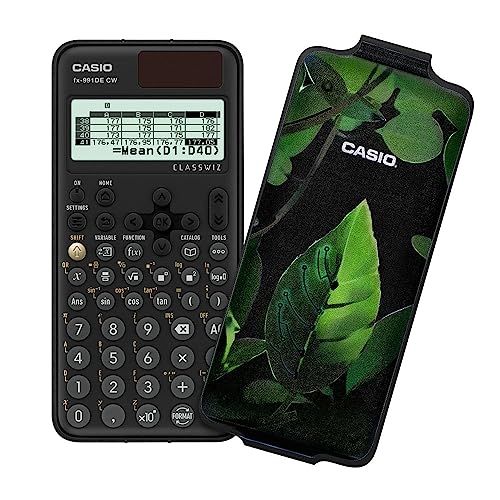Casio FX-991DE CW ClassWiz calcolatrice scientifica tecnica con art-case 'leaf', menù tedesco (edizione limitata)