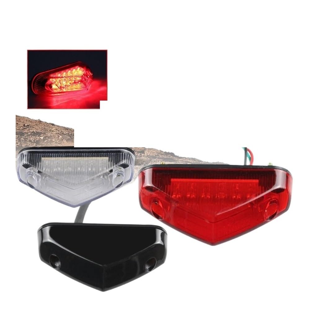 Luce Stop Fanale Posteriore 1 pz. Fanale posteriore modificato per moto per veicolo elettrico luce di avvertimento dei freni a LED parafango piccolo fanale