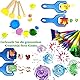 Schwamm Malerei Pinsel Set,30 Stücke Kinder Schwammpinsel Malwerkzeuge,Kinder Malwerkzeuge Set DIY-Handmalerei-Werkzeuge Schwammbürste Werkzeug für Kinder Kunsthandwerk