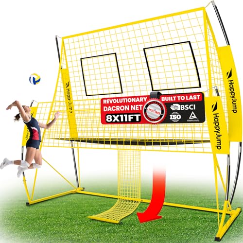 Happy Jump Adjustable Volleyball Training Net Equipment System 8x11 FT