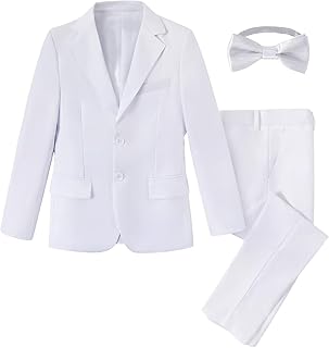 Boys' Suits 2-Piece Formal Slim Fit Suit Set for Boys Wedding Ring Bearer Outfit