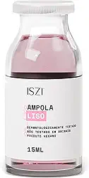 Ampola Liso 15ml | Tratamento Rápido e Efeito Liso Natural | Brilho, Maciez e Alinhamento dos Fios | Iszi