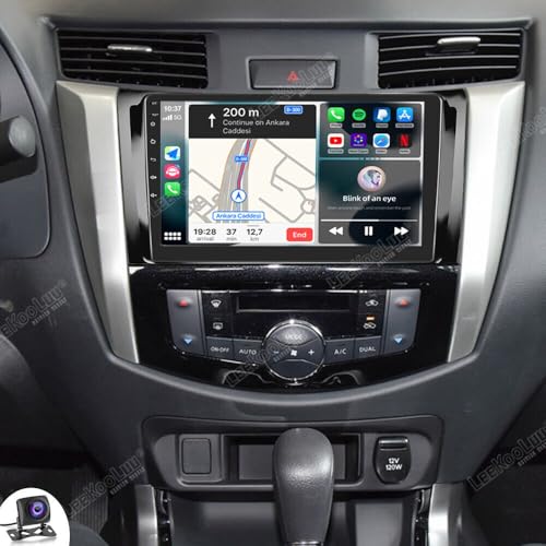 EUBUY Android 13 Double Din Car Stereo Compatible for N-issan NAVARA NP300 2016-2019 with Wireless CarPlay Android Auto, 9 inch Touchscreen Car Audio Receiver w/WiFi GPS AHD Backup Camera Mic