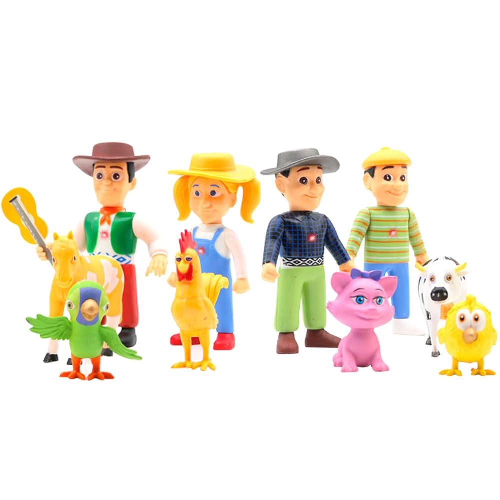 SKIPTHYBER Figuras de Animales de Granja Juguetes, 10 Mini Animales Granja Animales Pequeños de Granja Realistas Juguetes de Animales Conjunto,para Niños de 3 Años en Adelante Regalos Educativos