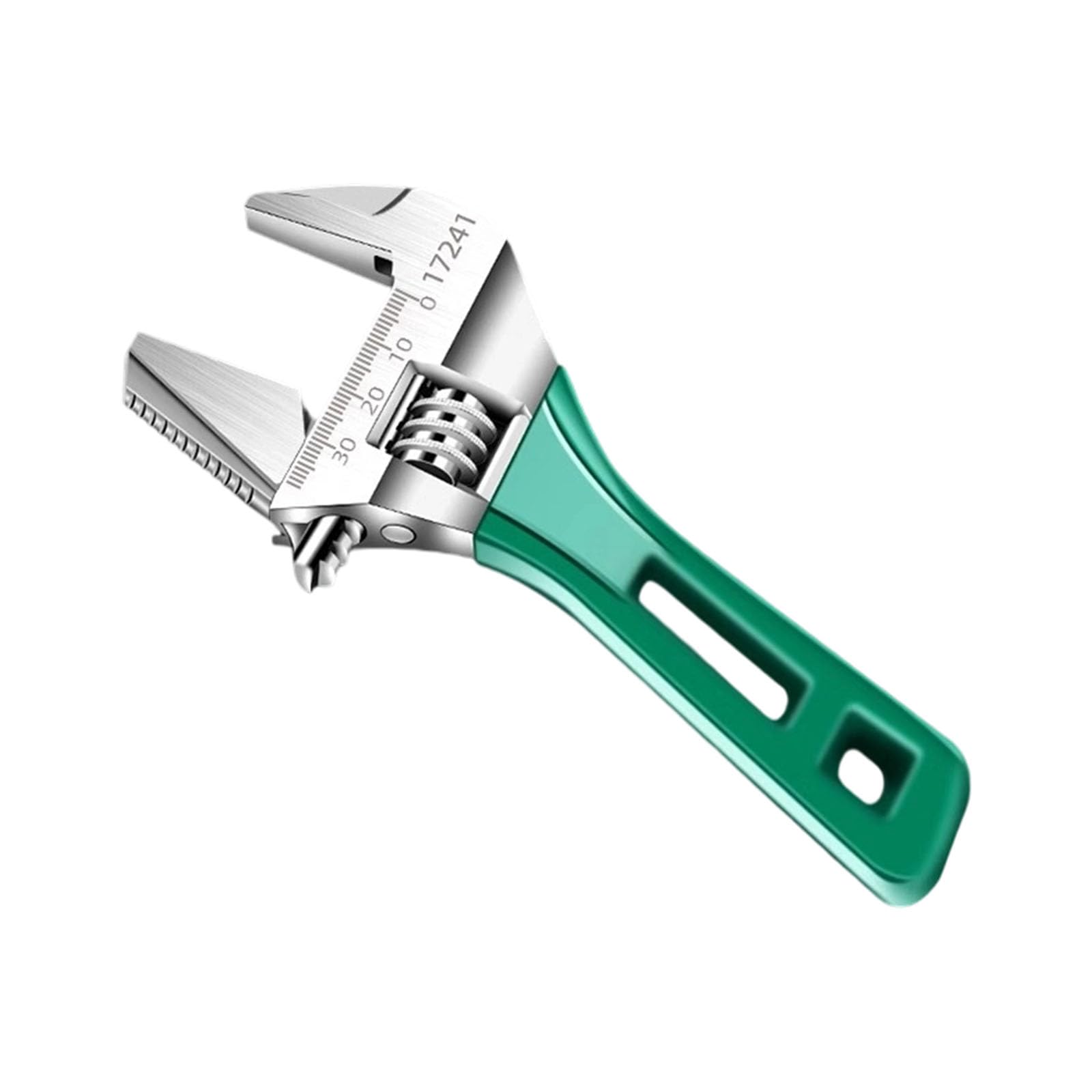 Pffiocix E 6/8" Adjustabl Wrench Professional Shifter Spanner Wid Mouth Household Plumbing Wrench For Small Spaces