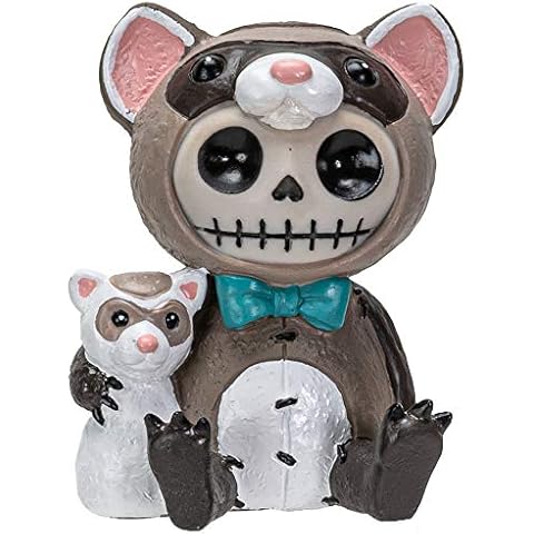 Furrybones Summit Collection Ferris Figurine Decorative Signature in Ferret Costume 3 Inch Tall Collectible Statue Cover