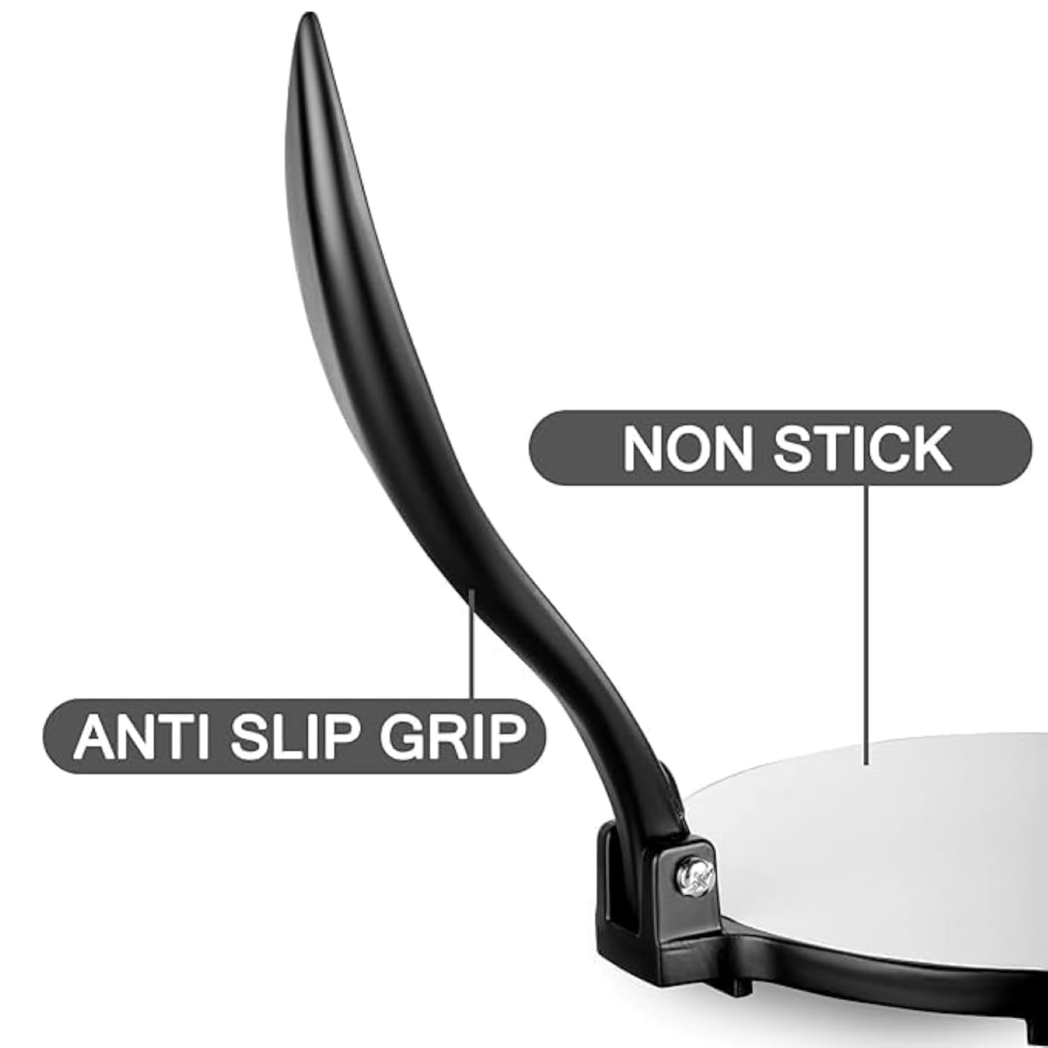 7-Inches Pre-Seasoned Alluminium Manual Roti Maker Press, Chapati Maker, Puri Maker, Empandas & Pathiri Press, Poori Press, Tortilla & Quesadilla Press with Stainless Steel Inner Surface (P48) — Amazon image 2