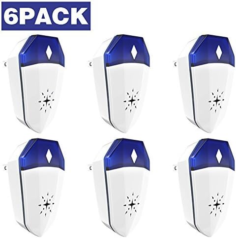 WILDJUE Ultrasonic Electronic Pest Repeller - Electronic Pest Control Plug In-Pest Repeller for Insect - Mice, Roaches, Bugs, fleas, Mosquitoes, Spiders (Blue)