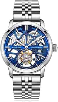 ENLOONG 316L ELT2102 トゥールビヨン スケルトン 手巻き Amazon | 【エンロング】ENLOONG メンズ腕時計 トゥールビヨン
