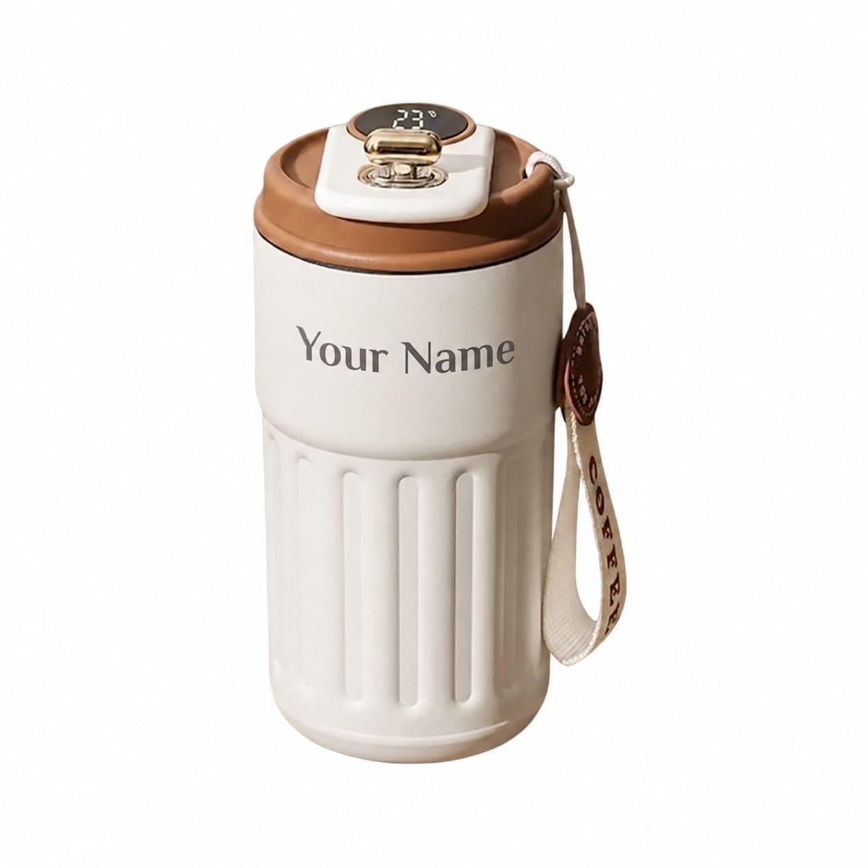 Personalized Coffee Tumbler with Name, Double Wall Insulated Customized Travel Mug with Lid, Coffee Mug for,Men Valentine Day Gifts, Corporate Gifts for Employee (Brown)-image-32