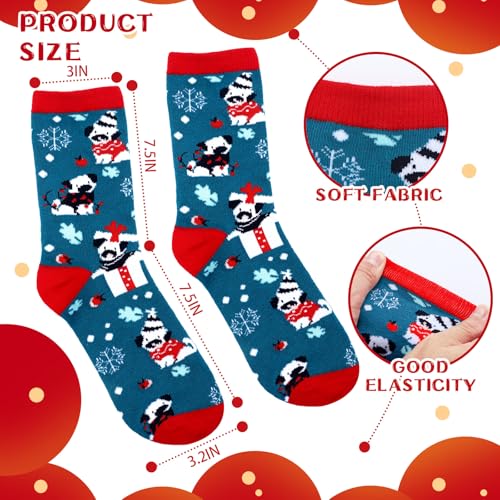 Hoolerry 30 Pairs Christmas Winter Socks in Bulk Colorful Warm Men Socks Unisex Cold Weather Crew Soft Socks Xmas, 30 Styles2