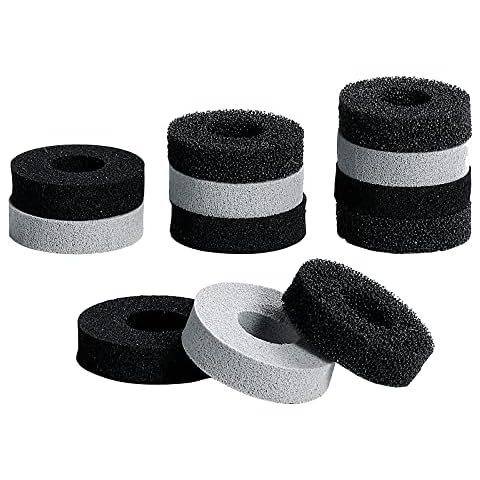 TiMOVO Precision Rings, [12 Pack] Aim Assist Rings Motion Control for Playstation 5(PS5), Steam Deck, Xbox One, Switch, Switch OLED, Switch Pro Controller, 3 Different Strengths, Black & Gray Cover