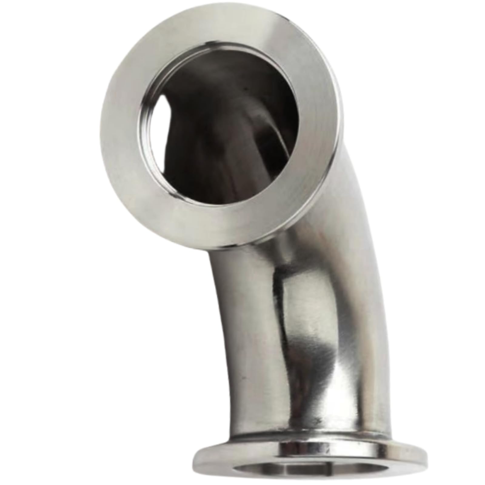 1 codo de vacío de acero inoxidable KF/NW-50, ajuste de 90 grados, brida ISO-KF para aplicaciones de alto vacío (KF40)