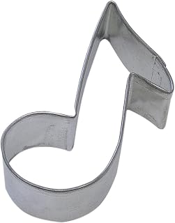 R&M Music Note 3.5" Cookie Cutter in Durable, Economical, Tinplated Steel