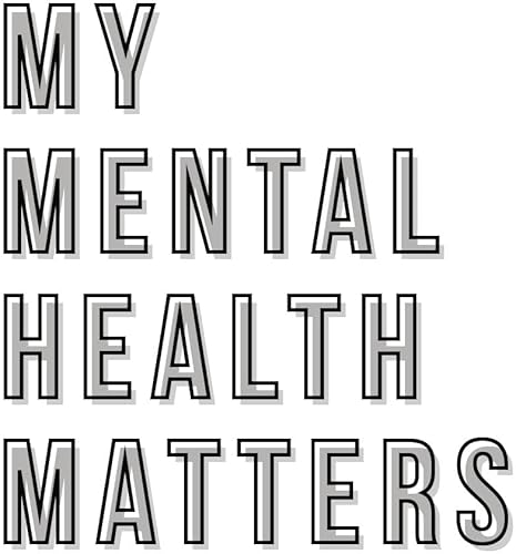 My Mental Health Matters, Positive Quotes Rubber Stamp, 2 X 2" Wood Stamp #TOP1