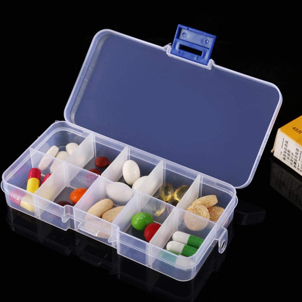 Pastillero Apilable Pill Tower Weekly Transparente y Visible con Organizador de Medicamentos de Gran Capacidad