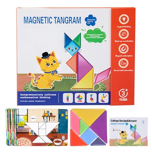 Activités magnétiques éducatives avec blocs de motifs pour apprendre la géométrie à la maison